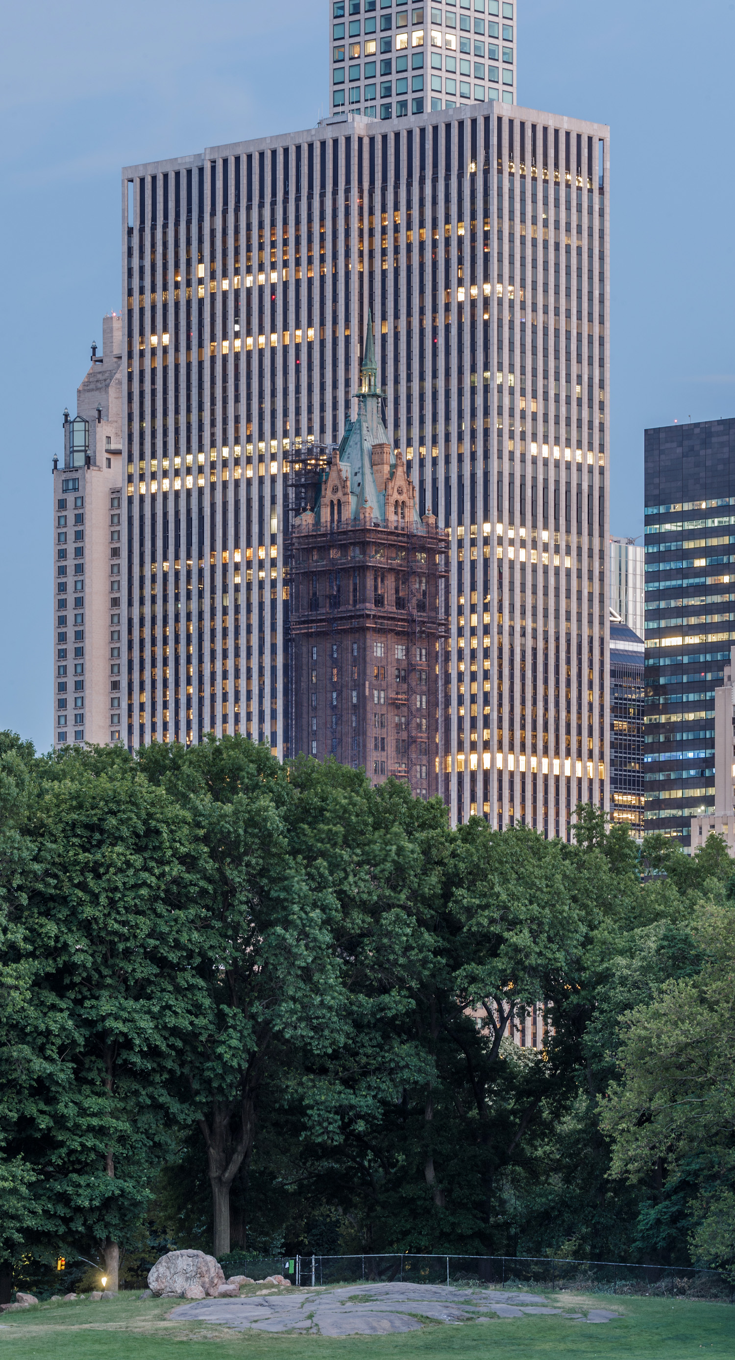 General Motors Building, New York City - View from Central Park. © Mathias Beinling